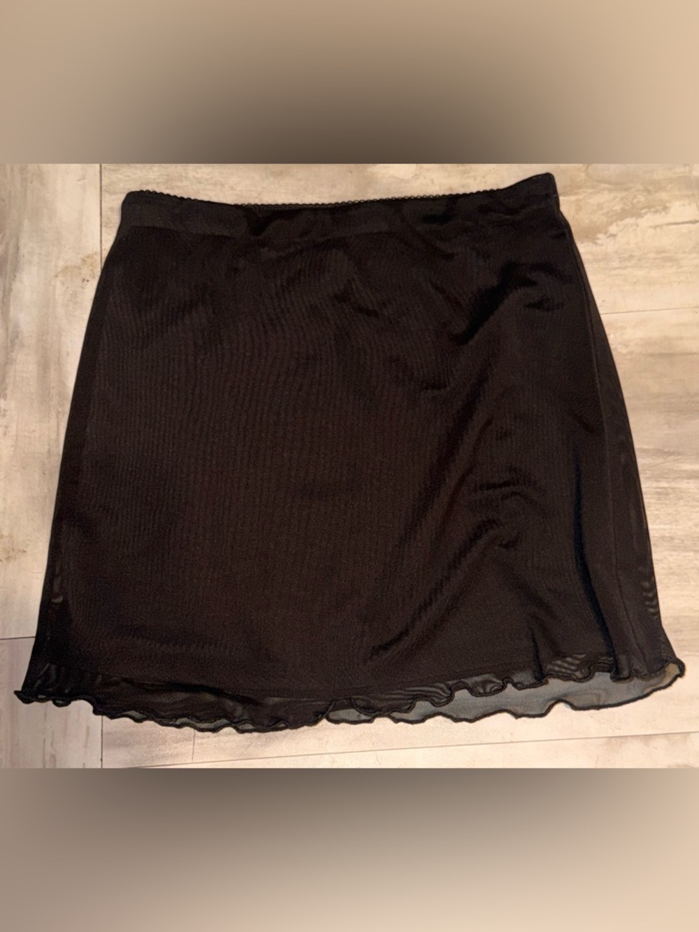 Forever 21 Black Mini Slip Skirt- Y2K !!